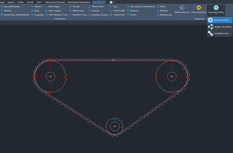 Sprocket/Pulley Design Tool